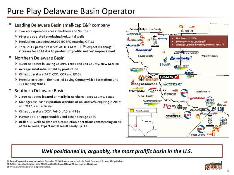 CREDIT SUISSE ENERGY SUMMIT – Rosehill Resources Inc. – slide 2