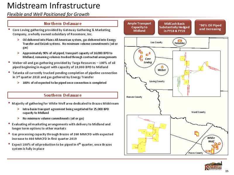 August 2018 Investor Presentation – Rosehill Resources Inc. – slide 14