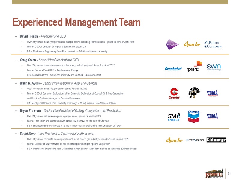 Seaport Global Annual Energy and Industrials Conference – Rosehill Resources Inc. – slide 20