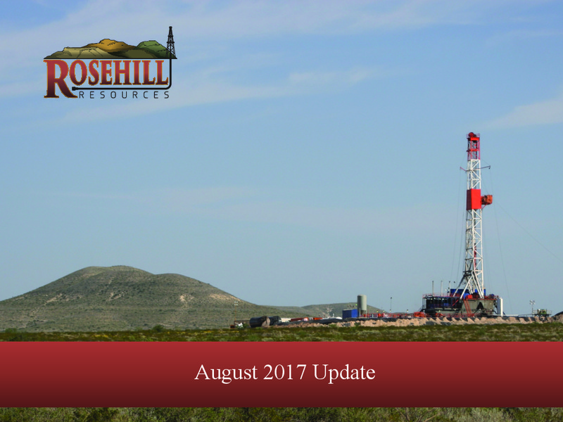 2Q 2017 Investor Presentation – Rosehill Resources Inc. – slide 1