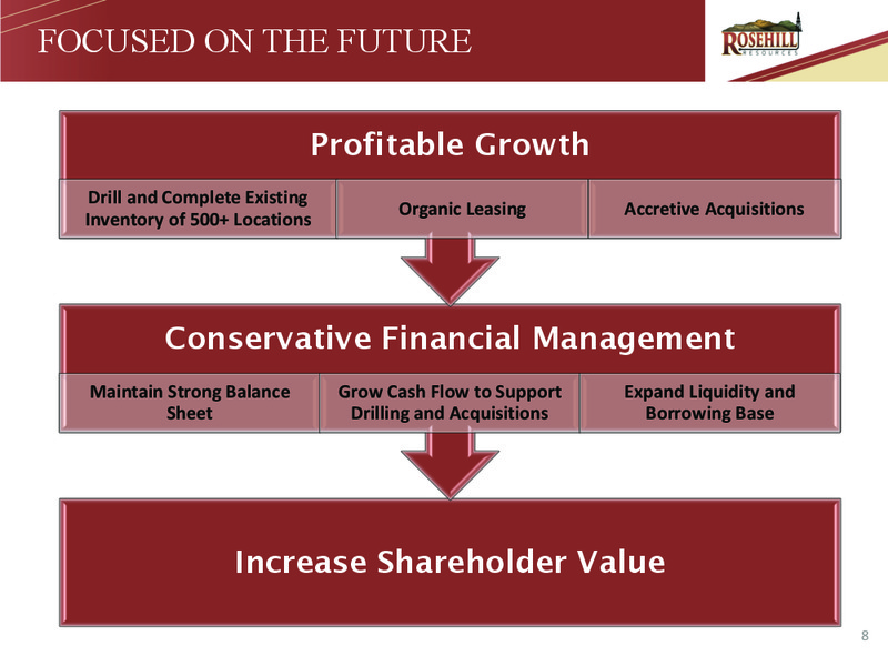 Acquisition Update October 2017 – Rosehill Resources Inc. – slide 7