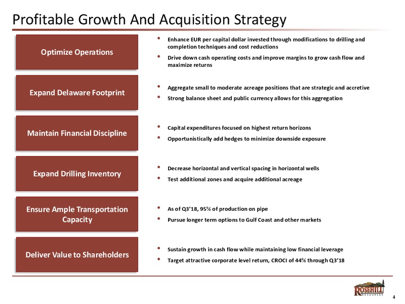 Investor Presentation – Rosehill Resources Inc. – slide 3