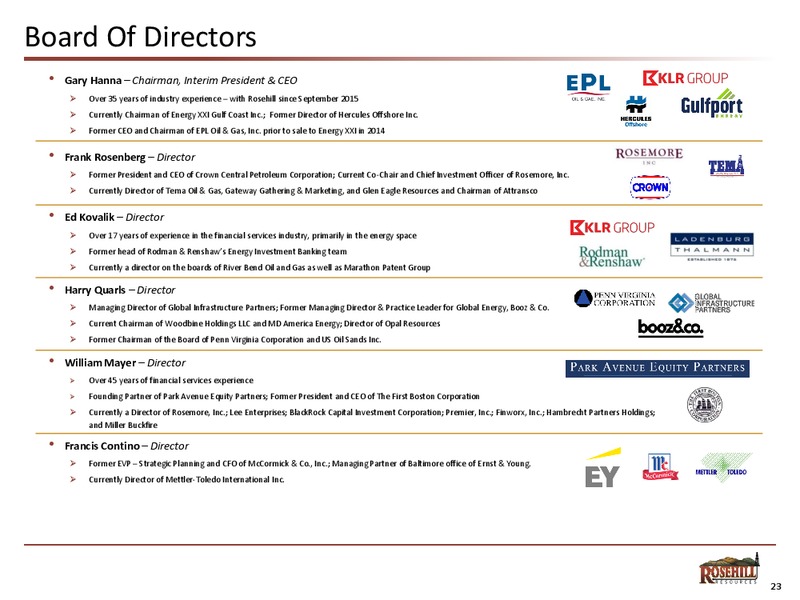 Jefferies 2018 Global Energy Conference – Rosehill Resources Inc. – slide 22