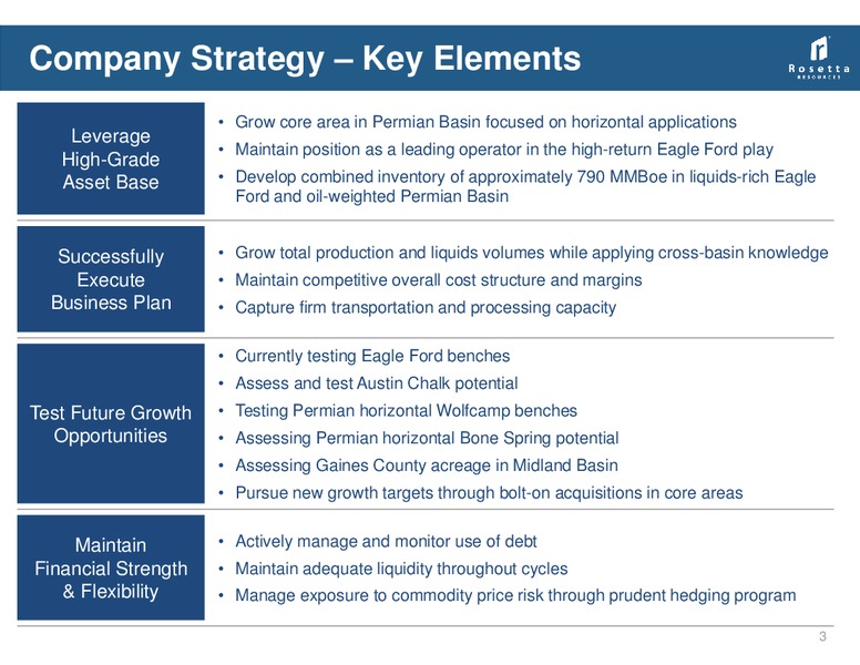 February 2014 Investor Presentation – Rosetta Resources, Inc. – slide 2