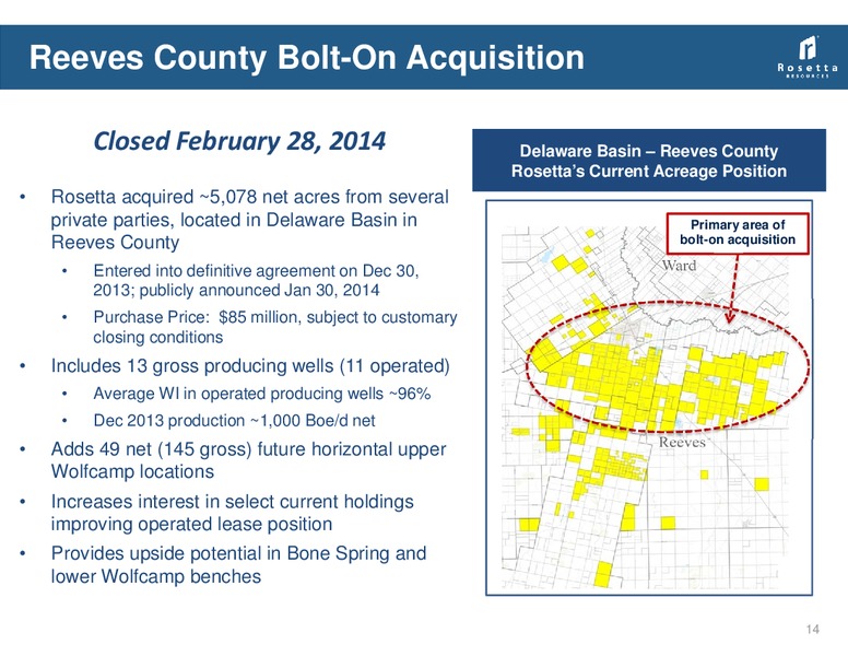 42nd Annual Energy Conference – Rosetta Resources, Inc. – slide 13