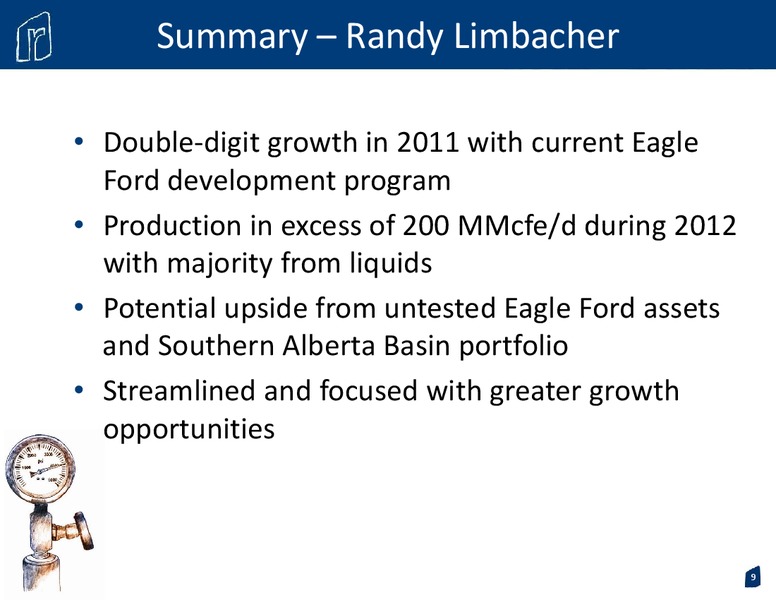 Q1 Earnings Review – Rosetta Resources, Inc. – slide 9