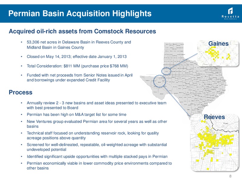 RBC Global Energy Power Conference – Rosetta Resources, Inc. – slide 7