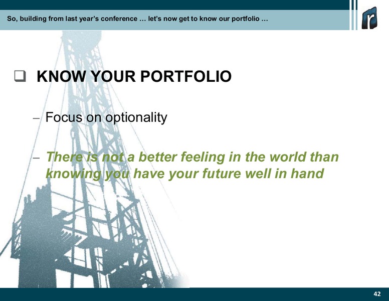 DUG Conference – Rosetta Resources, Inc. – slide 40