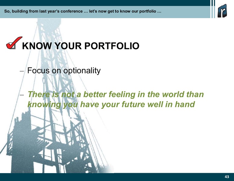 DUG Conference – Rosetta Resources, Inc. – slide 41