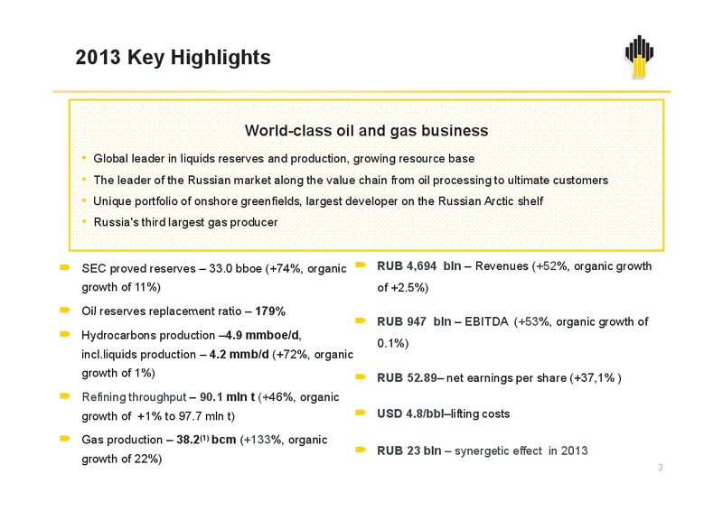 Q4 and FY2013 IFRS Results – Rosneft Oil Company – slide 2