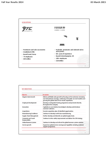 FULL YEAR RESULTS 2014 – Rotork – slide 27