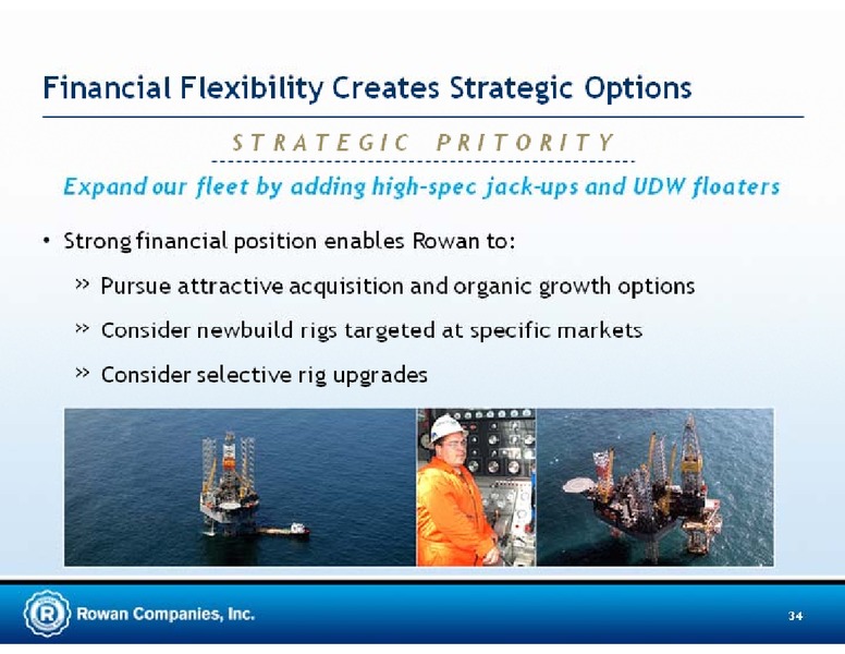 CREDIT SUISSE ENERGY SUMMIT – Rowan Companies plc – slide 34