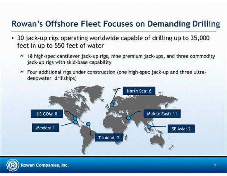 JEFFERIES 2011 GLOBAL ENERGY CONFERENCE – Rowan Companies plc – slide 7
