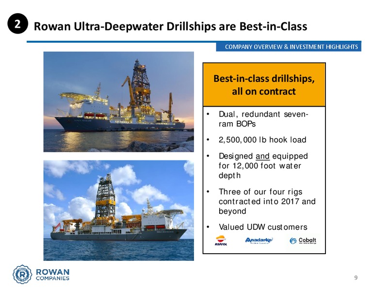 May 2016 Investor Presentation – Rowan Companies plc – slide 6