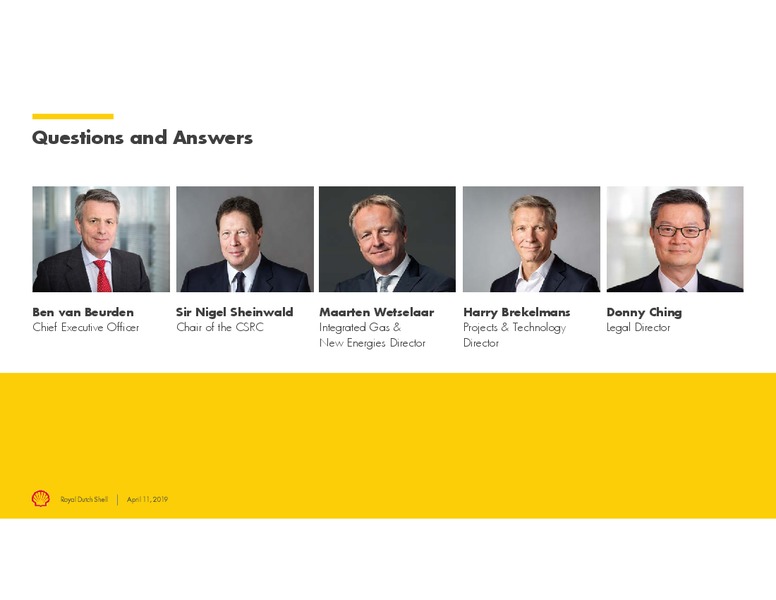 Responsible Investment Briefing – Royal Dutch Shell – slide 37