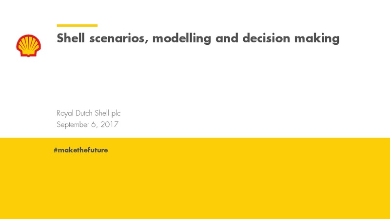 September 2017 Corporate Presentation – Royal Dutch Shell – slide 1