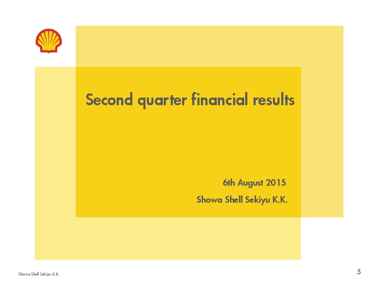 Q2 2015 Results – Shell – slide 4