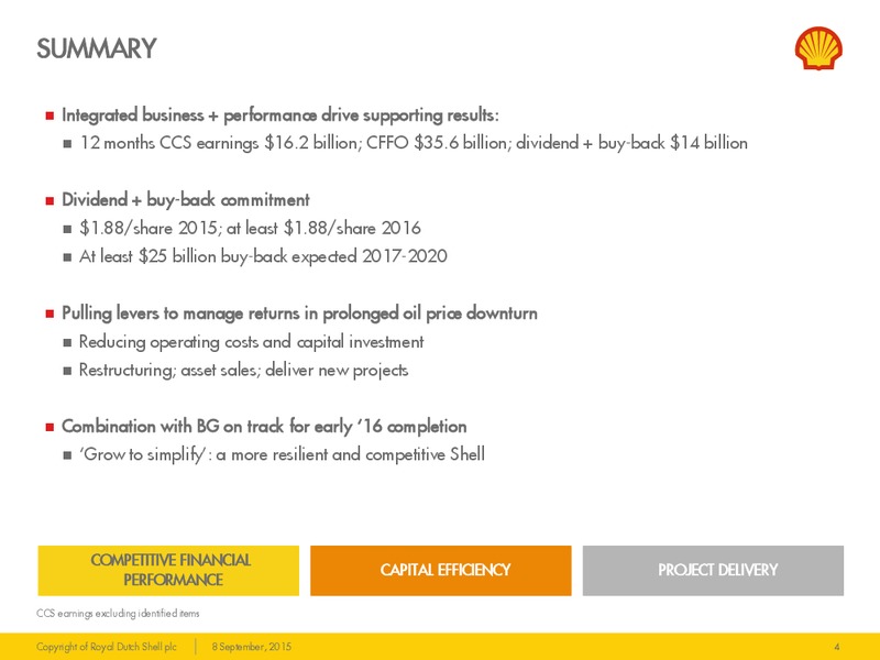 Barclays Capital CEO Energy Power Conference – Shell – slide 3