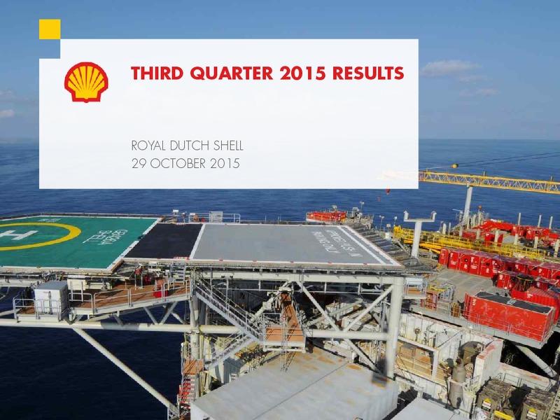Q3 2015 Results – Shell – slide 16