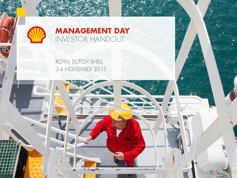 Management/Investor Day 2015 – Shell – slide 1