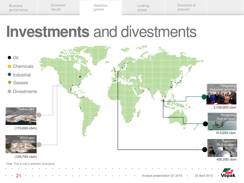Q1 2015 Trading Update – Royal Vopak – slide 20