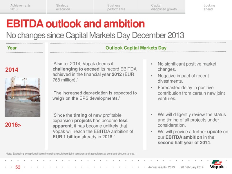 2013 Earnings Call – Royal Vopak – slide 52