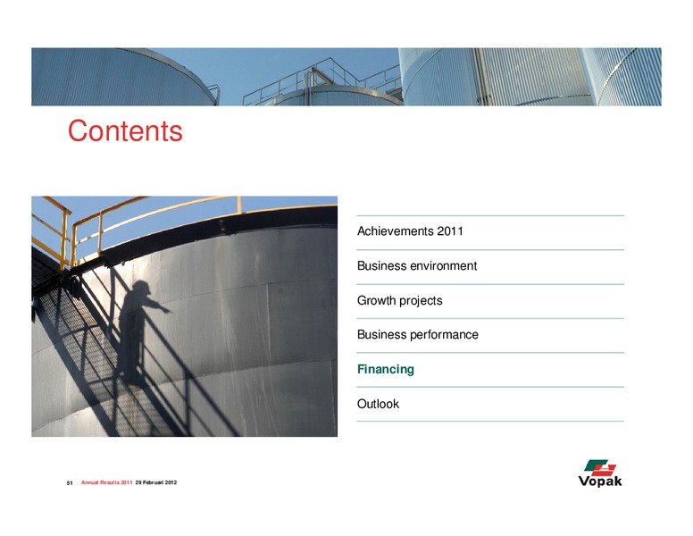 2011 Earnings Call – Royal Vopak – slide 51