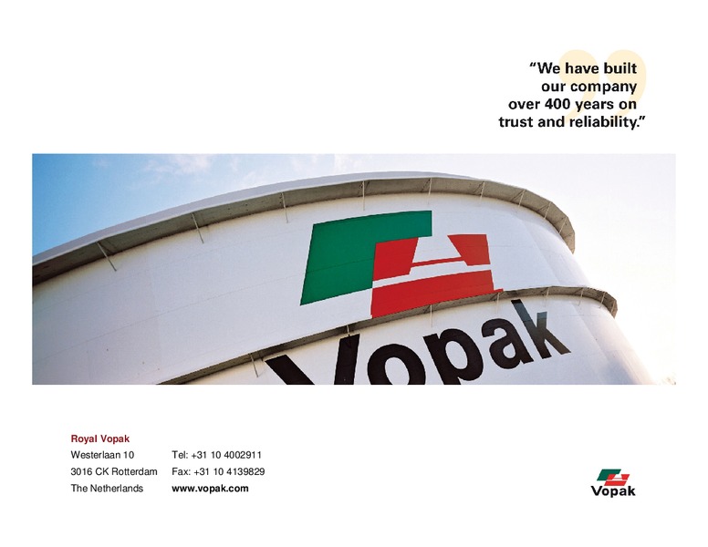 2011 Earnings Call – Royal Vopak – slide 60