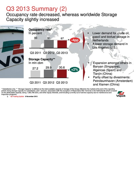 Q3 2013 Trading Update – Royal Vopak – slide 12