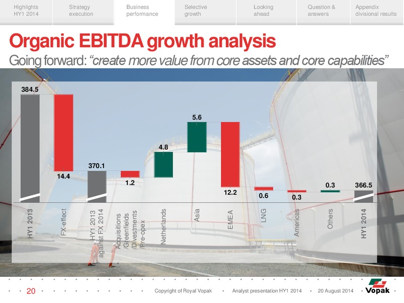 H1 2014 Earnings Call – Royal Vopak – slide 19