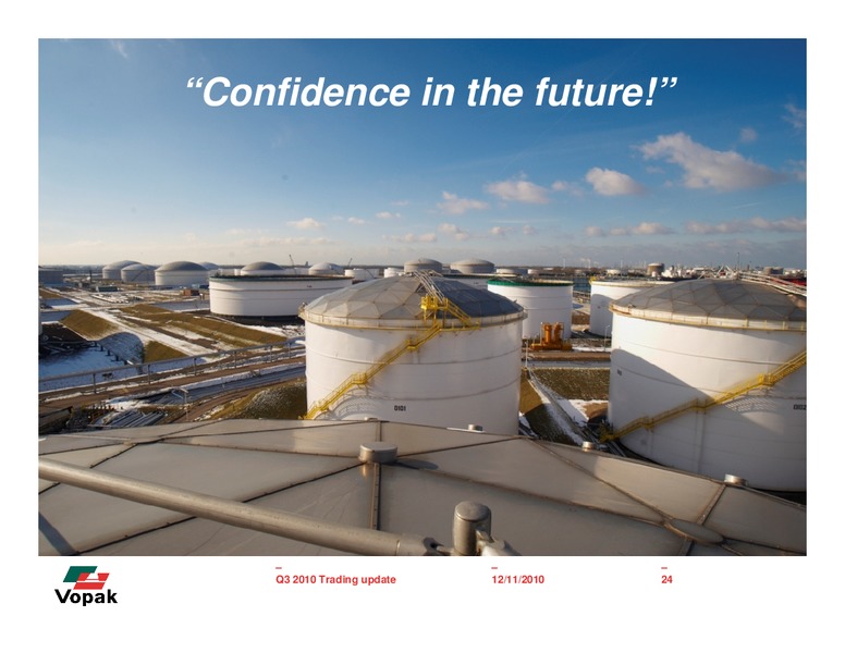 Q3 2010 Earnings Call – Royal Vopak – slide 24