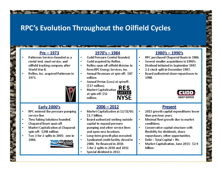 GHS 100 ENERGY CONFERENCE – Rpc Inc. – slide 4