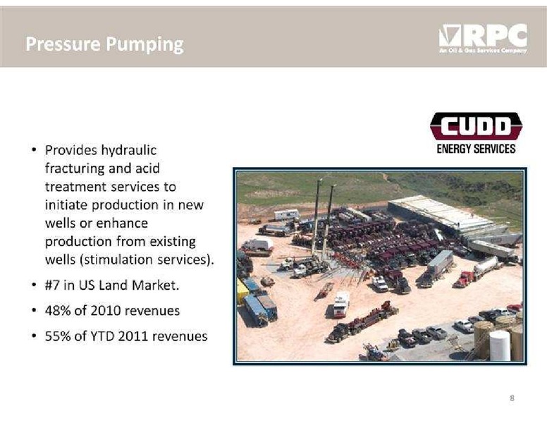 STEPHENS FALL INVESTMENT CONFERENCE – Rpc Inc. – slide 8