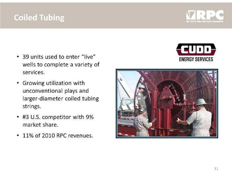 STEPHENS FALL INVESTMENT CONFERENCE – Rpc Inc. – slide 11