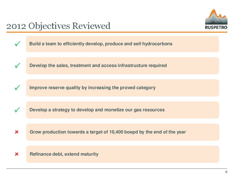 APRIL 2013 STRATEGIC REVIEW – Ruspetro Plc – slide 7