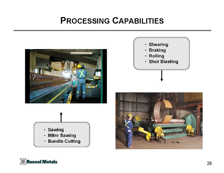 June 2015 Investor Presentation – Russel Metals Inc. – slide 26