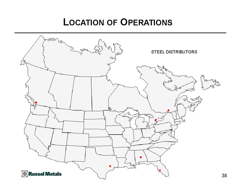 June 2015 Investor Presentation – Russel Metals Inc. – slide 38