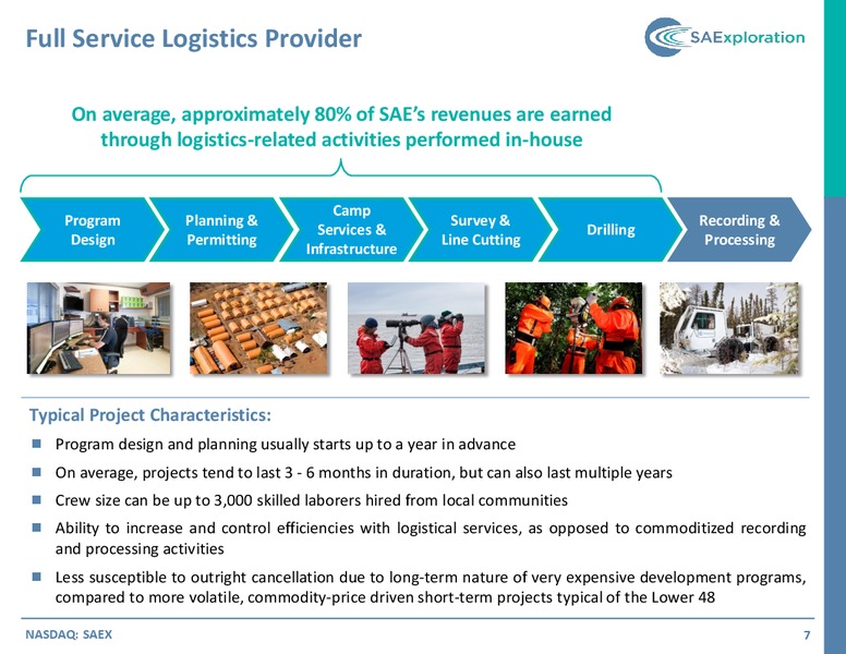 SIDOTI & CO EMERGING GROWTH INSTITUTIONAL INVESTOR FORUM – SaExploration – slide 6