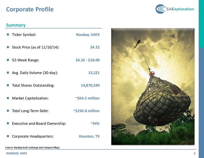 JEFFERIES GLOBAL ENERGY CONFERENCE – SaExploration – slide 2