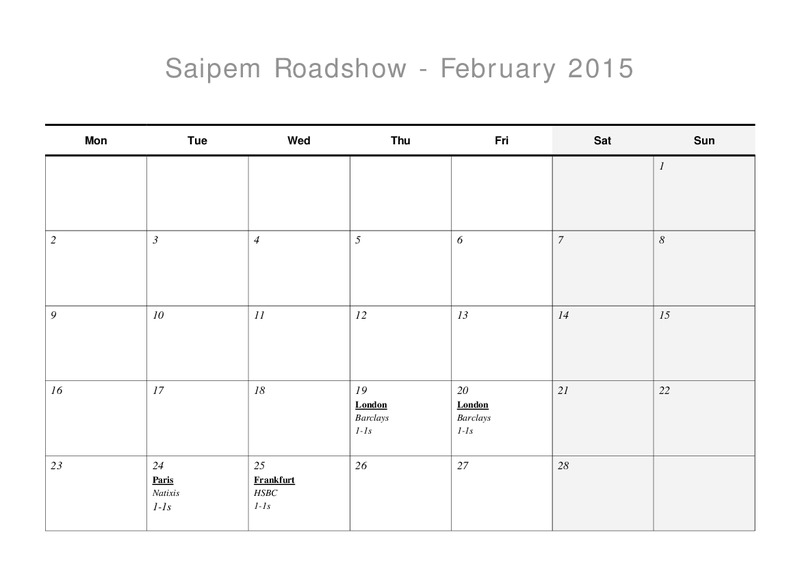 INVESTOR PRESENTATION – Saipem Spa – slide 22