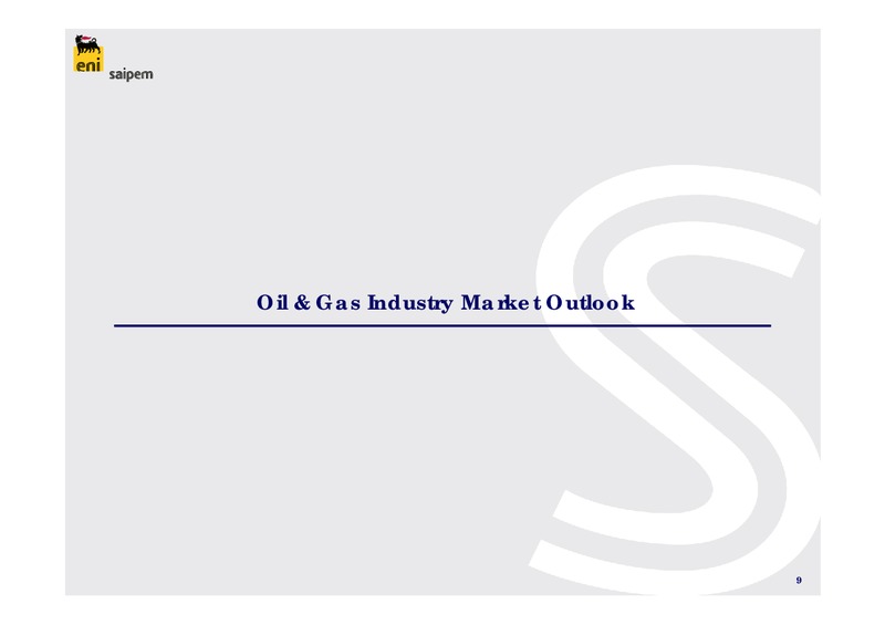 H1 2010 RESULTS – Saipem Spa – slide 9