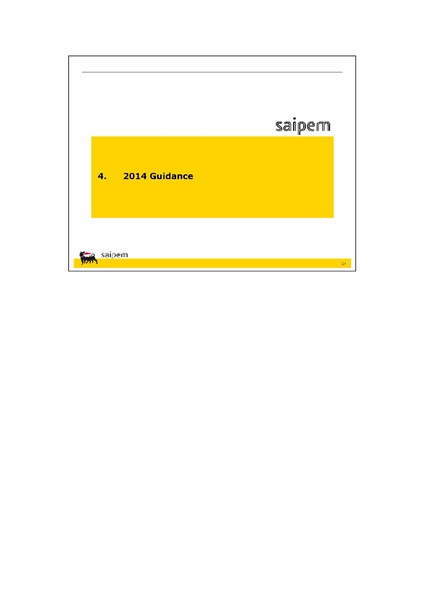 Q3 2014 Results – Saipem Spa – slide 21