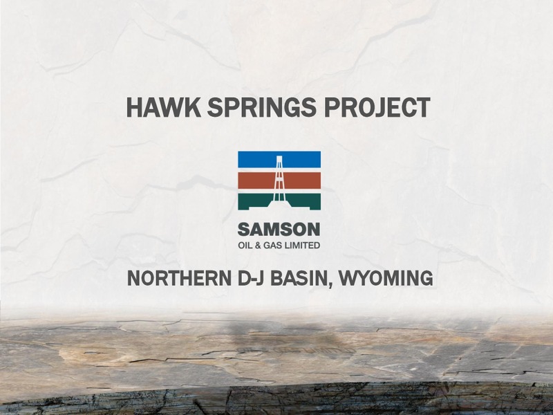 SIDOTI CONFERENCE – Samson Oil & Gas Limited – slide 22