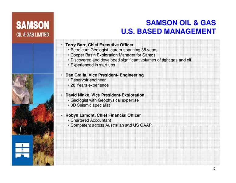 IPAA OGIS DENVER – Samson Oil & Gas Limited – slide 4