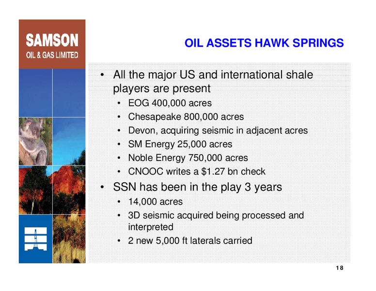 IPAA OGIS DENVER – Samson Oil & Gas Limited – slide 17