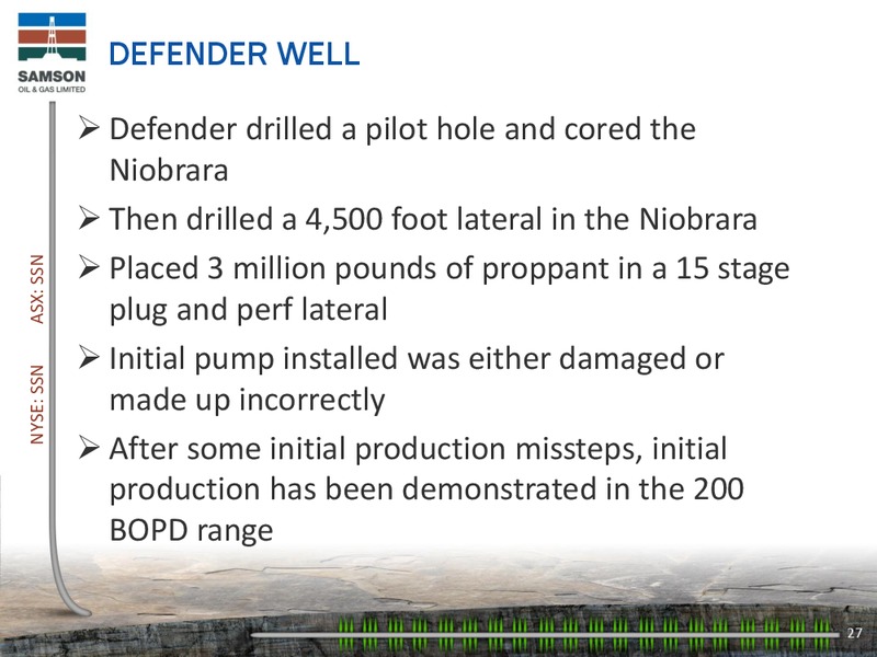 ENERCOM THE OIL SERVICES CONFERENCE – Samson Oil & Gas Limited – slide 26