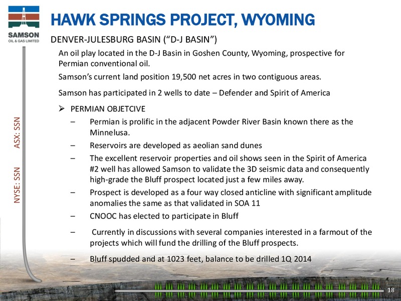 Investor Presentation – Samson Oil & Gas Limited – slide 17