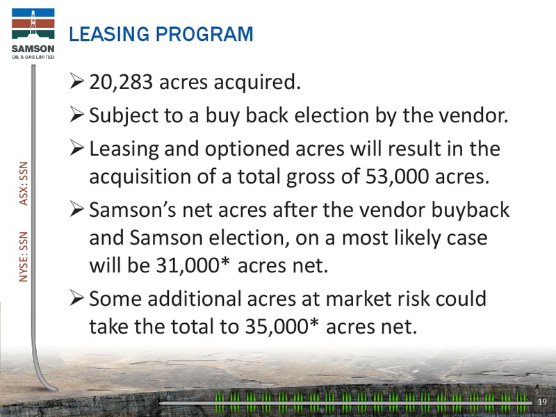 IPAA OGIS NEW YORK CONFERENCE – Samson Oil & Gas Limited – slide 18
