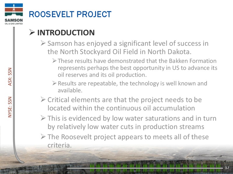 ENERCOMS THE OIL GAS CONFERENCE – Samson Oil & Gas Limited – slide 11