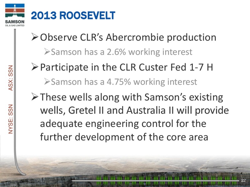 Investor Presentation – Samson Oil & Gas Limited – slide 21